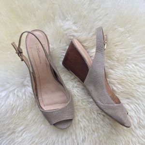 BCBGeneration Slingback Wedges Size 10